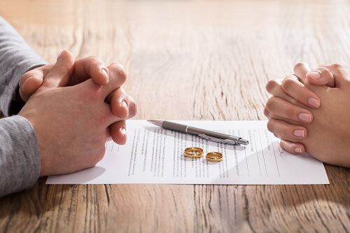 Couple filing for divorce